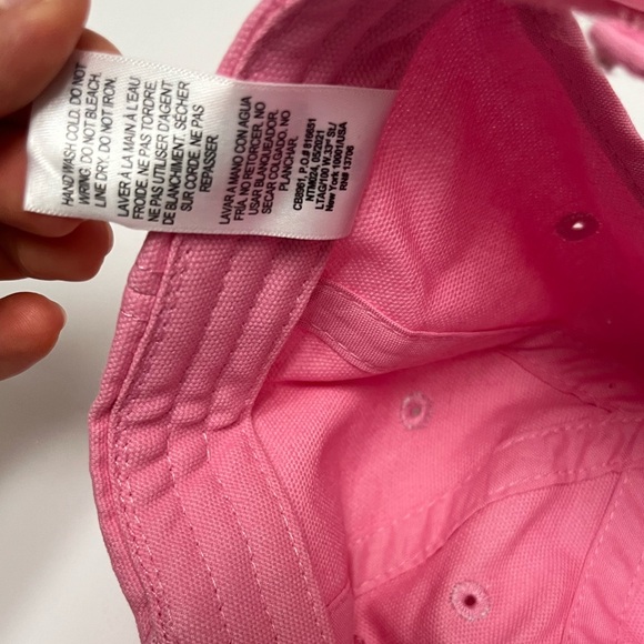 NWT ⚜️💖⚜️ CARHARTT Girl's One Size Pink Adjustable Baseball Cap Cotton Youth - Picture 10 of 12